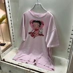 Betty Boop グラフィックTee ピンク　オーバーサイズ　ベディちゃん