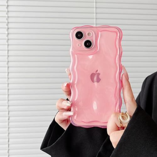 ZTOFERA iPhone 13 用 波型ケース カーリーウェーブ シェイプ デザイン