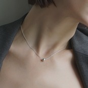 silver925 point necklace N072