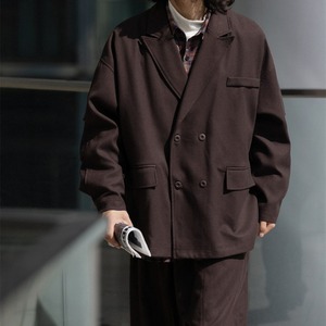 カジュアルハンサムダブルジャケットコート　976