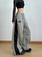 ナイロンワイドパンツ NZ00001