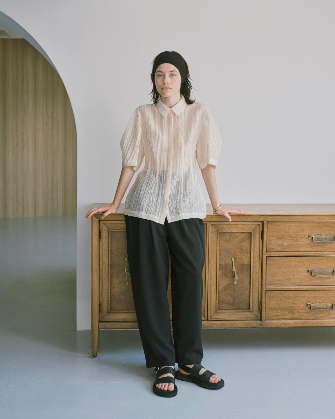 PANORMO/sheer blouse