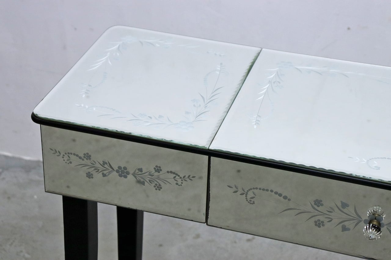 LAURA ASHLEY ローラアシュレイ ミラー 鏡面 コンソール ドレッサー