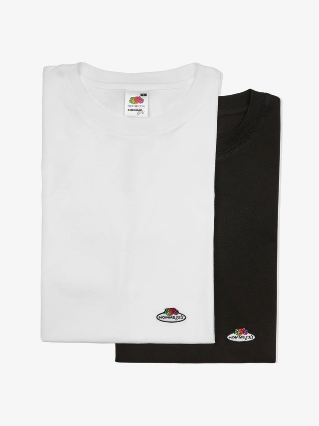 【26SS】HOMME girls オムガールズ / HOMMEGIRLS X FRUIT OF THE LOOM CLASSIC TEE (2-PACK)