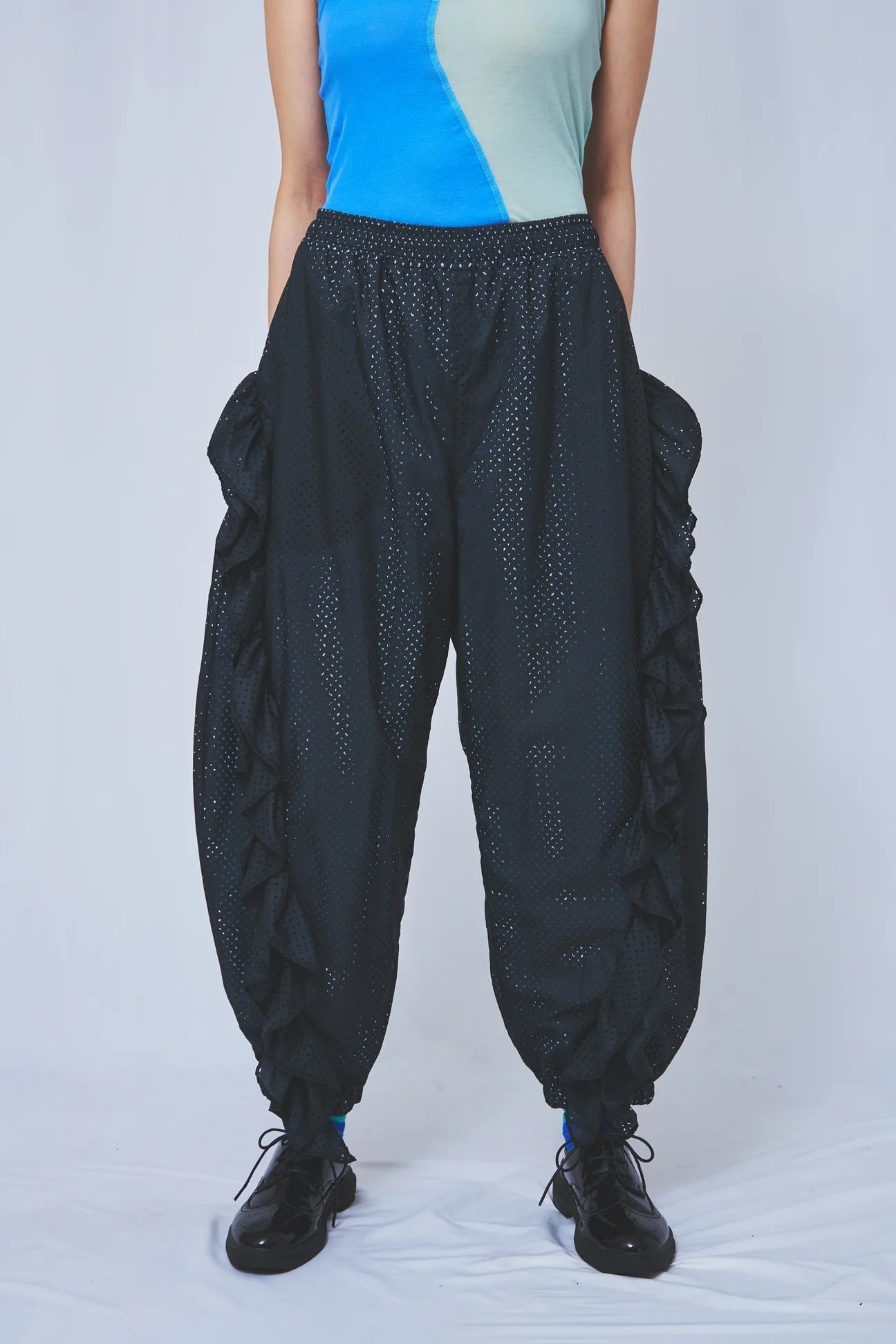 el conductorH/MIXED TWEED WIDE TROUSERS | FOUNTAIN