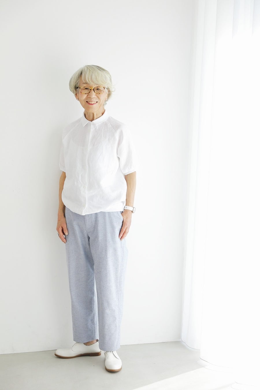 Permanent Age 5分袖ブラウス