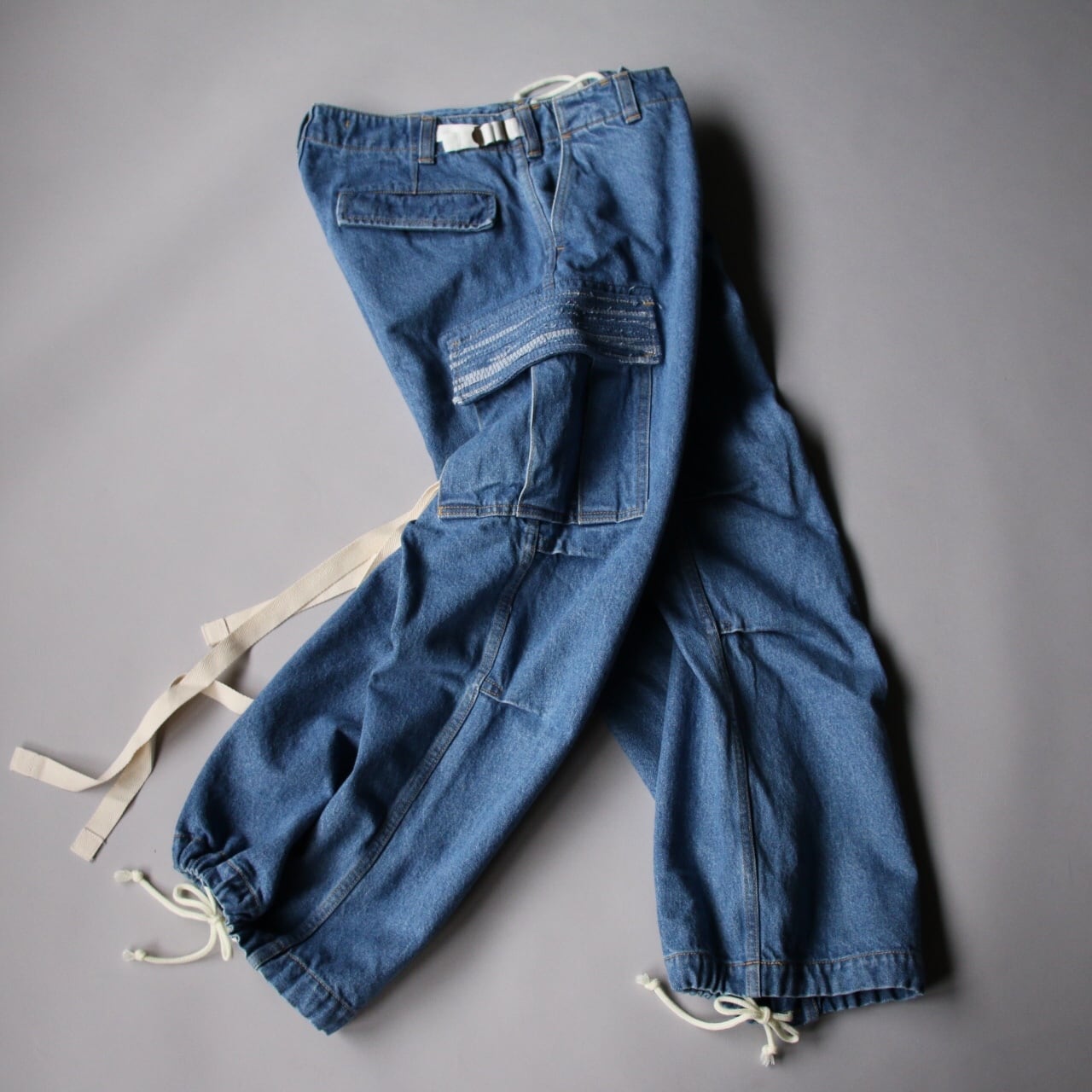 KUON/クオン Cargo Pants #2002-PT0405 Indigo/breached | Routes*Roots