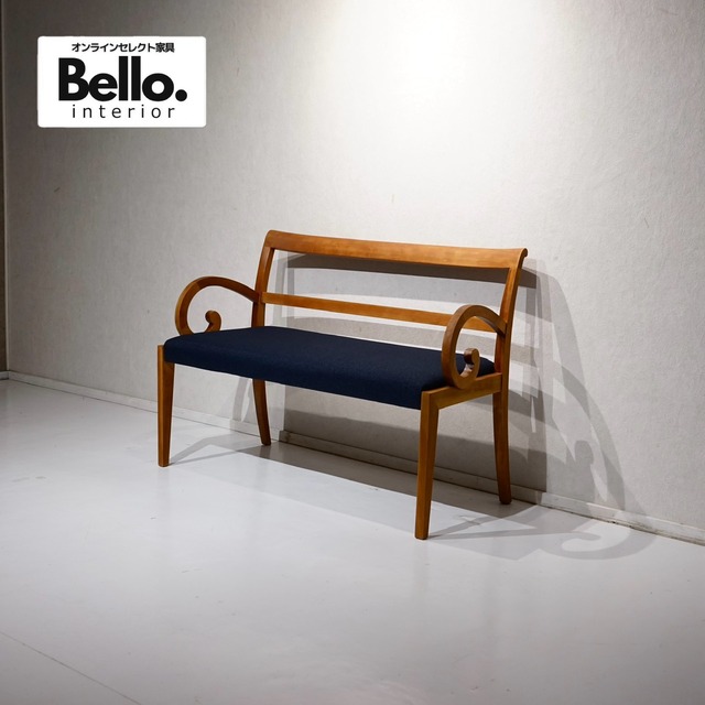 ACTUS アクタス porada ポラダ GARBO ガルボ ダイニングベンチ ベンチ 長椅子 2人掛け 椅子 チェア チェリー無垢材 イタリア モダン ミッドセンチュリー 北欧