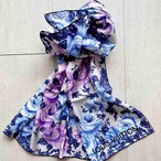 ルイヴィトン LVカレ90 スカーフ 青紫のバラ 未使用品　12ACbt1-2