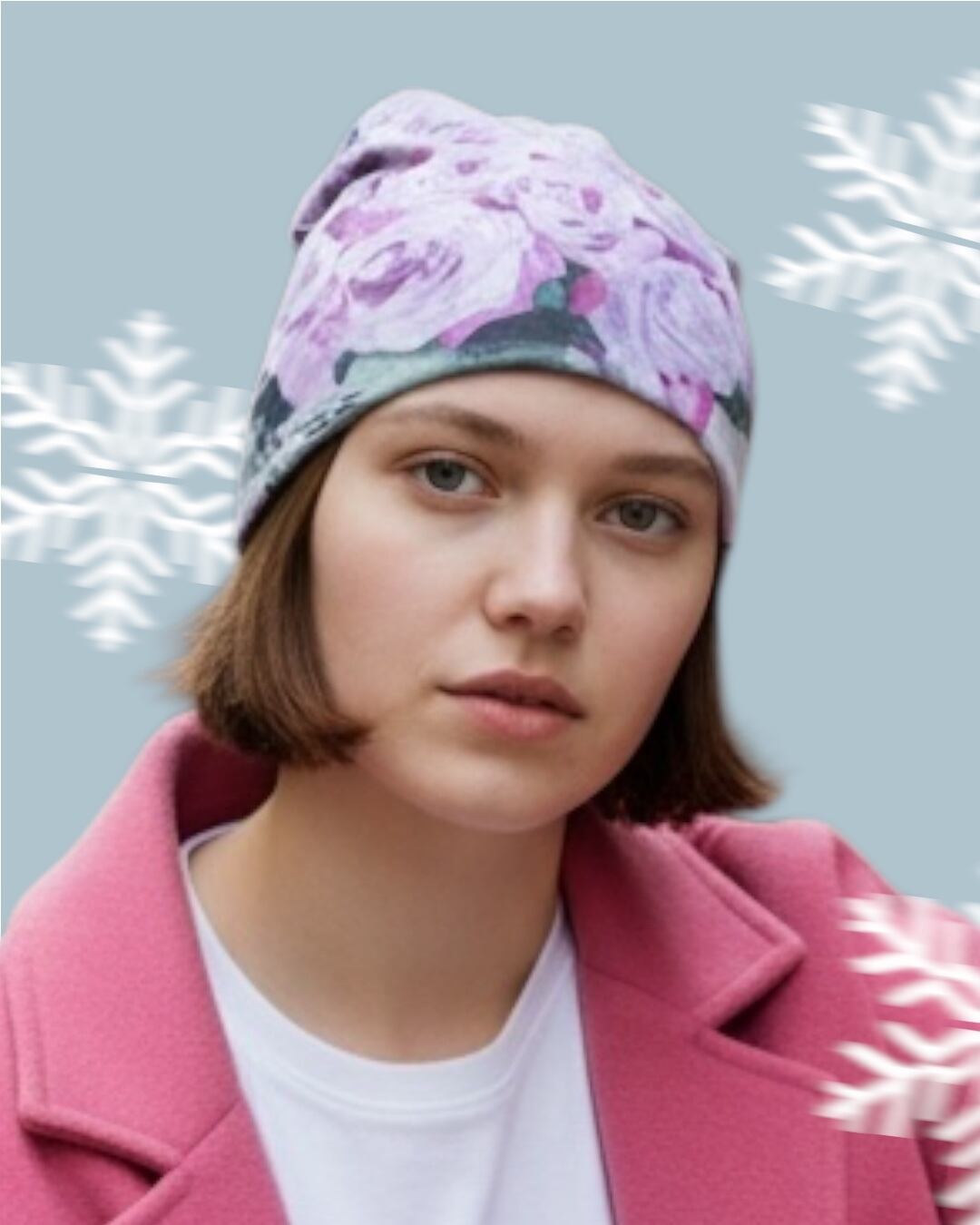 Infused Pink ビーニー帽