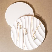 【グリーンアメシスト】トライアングル 14kgfネックレス