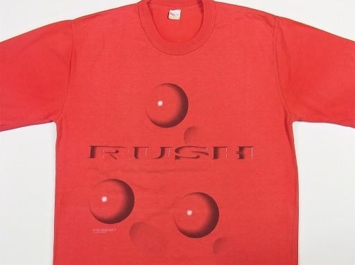 80's RUSH HOLD YOUR FIRE EUROPEAN TOUR 88 ヴィンテージ Tシャツ