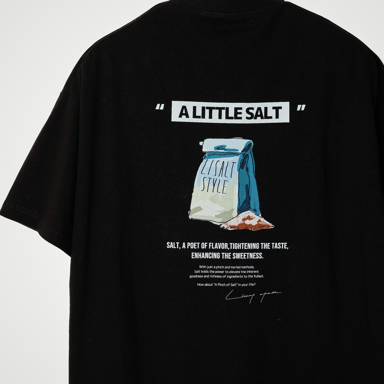 UNISEX T-SHIRT（ILLUSTRATION）/ BLACK - 3