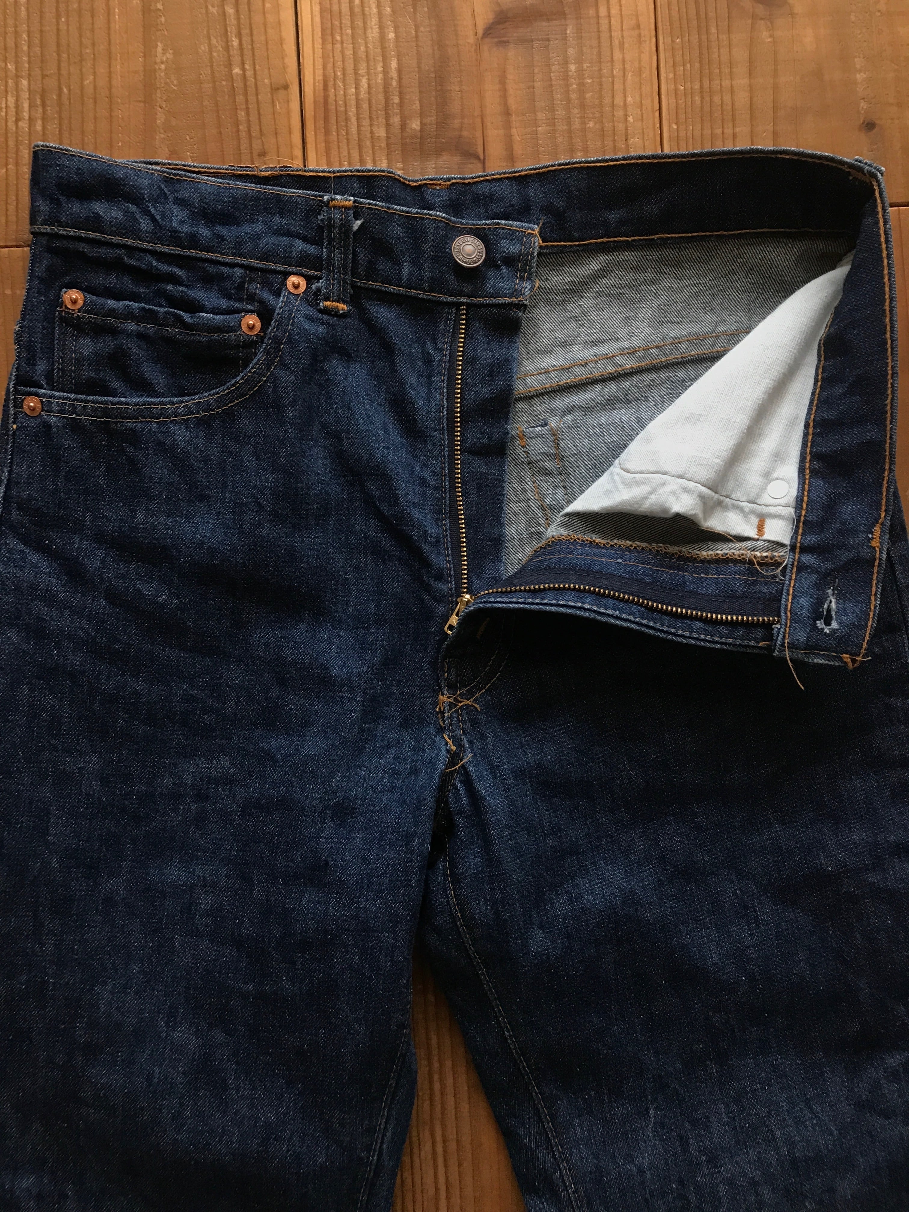 70'S Levi's 517 デニムパンツ　濃紺　16ボタン　表記(32×30)
