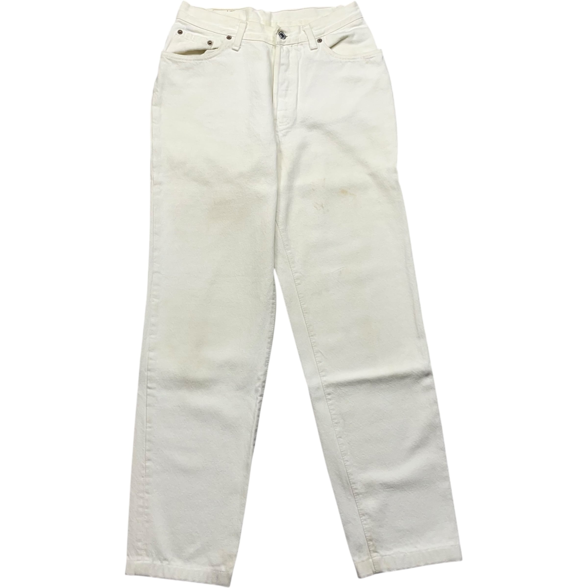 《実寸W29L28》 Levi's リーバイス デニムパンツ ホワイト USA製 90年代 vintage no.9242