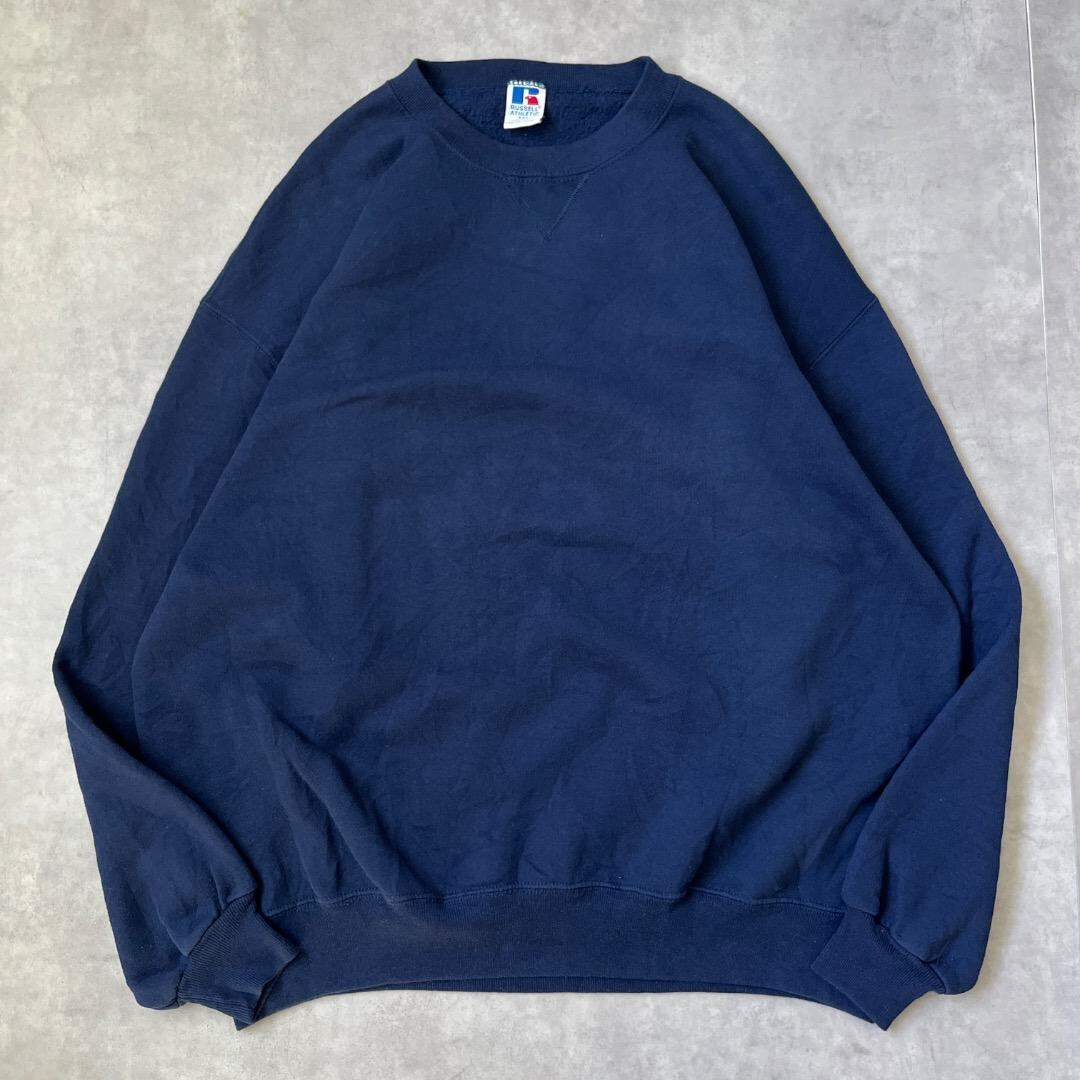 ラッセルアスレチック スウェット 古着 USA製 00s 2XL 紺 17191