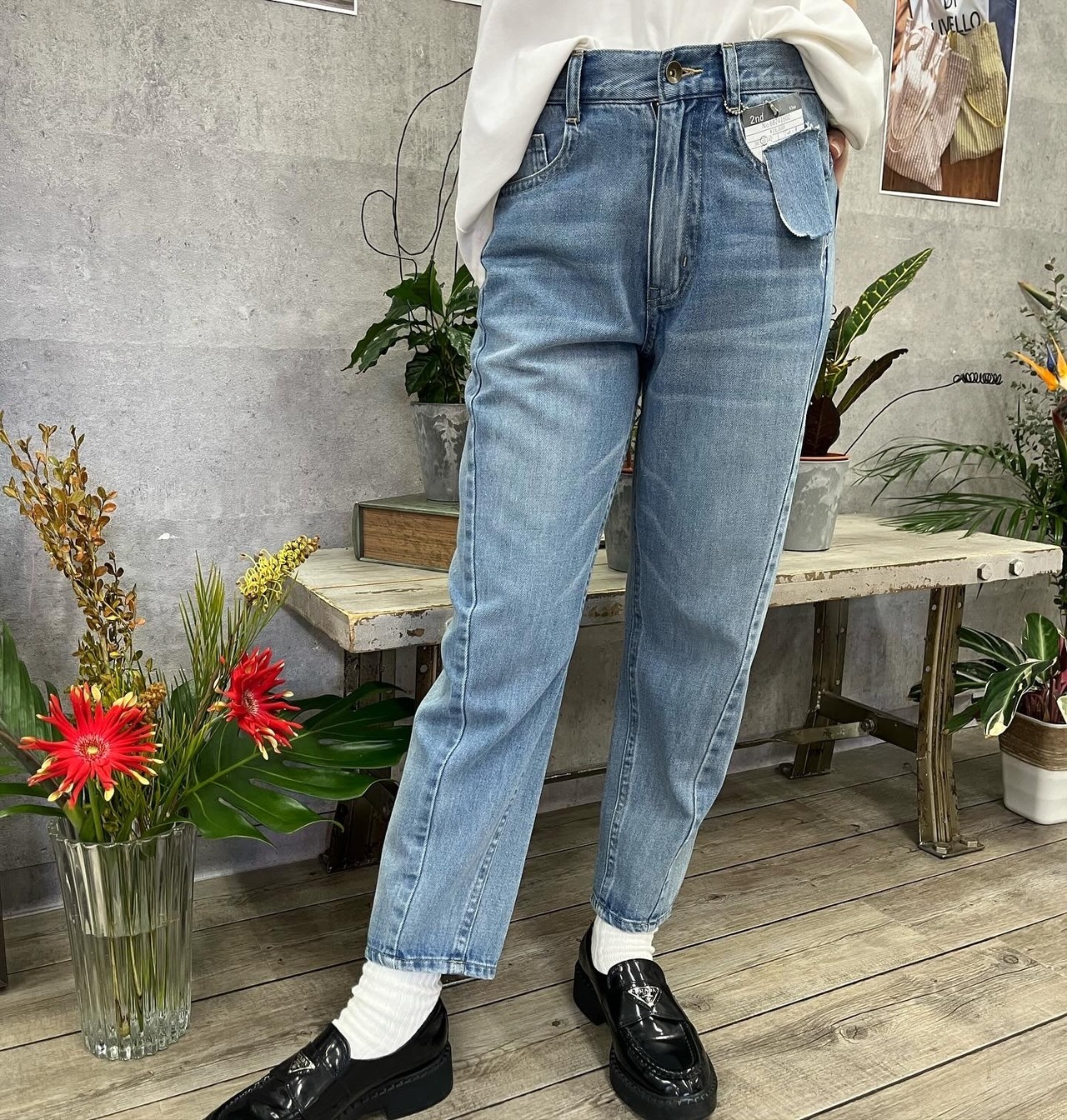 アンナケリー　Annakerry  テーパードデニム