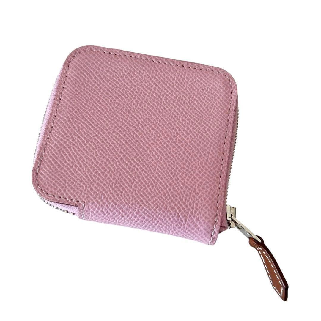 HERMES エルメス アザップ コインケース ヴォーエプソン ピンク HERMES エルメス アザップ コインケース ヴォーエプソン ピンク