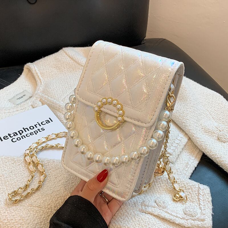 パールチェーン 真珠 メッセンジャーバッグ Tiancai_Wing_Bag85804386281