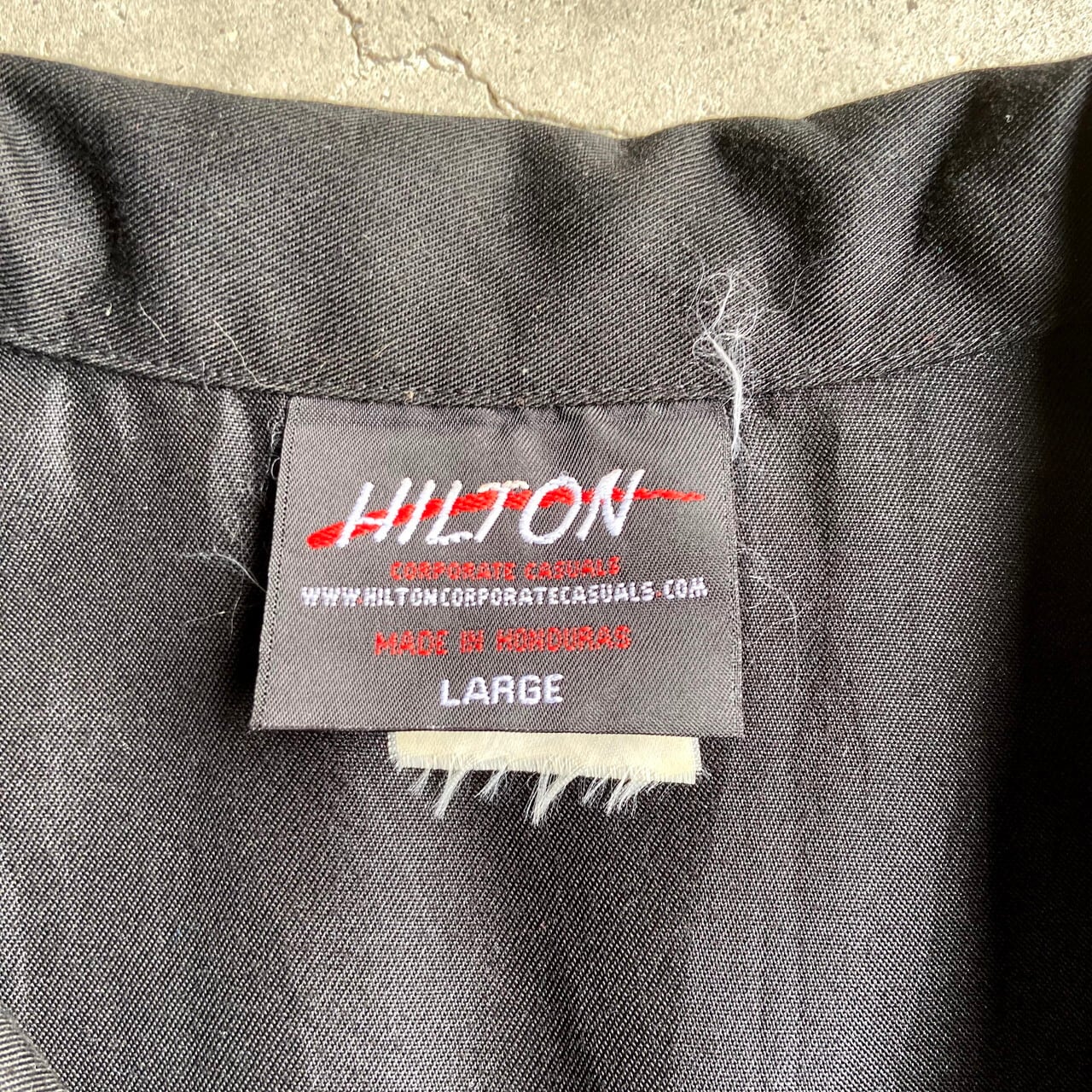 希少 50年代〜 HILTON ヒルトン 黒タグ ワッペン ボーリング シャツ 