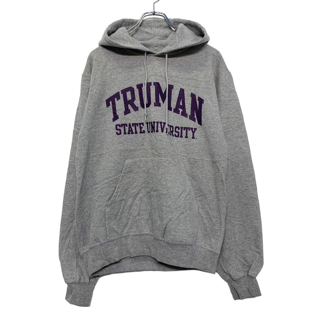 champion プリント スウェット フーディー S グレー チャンピオン