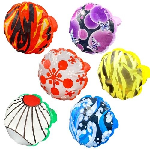 和柄　エアーアームリング　24入り　６種類　色柄指定不可　空気ビニール　ビニールおもちゃ　縁日玩具　景品　プレゼント　イベント　おもちゃ