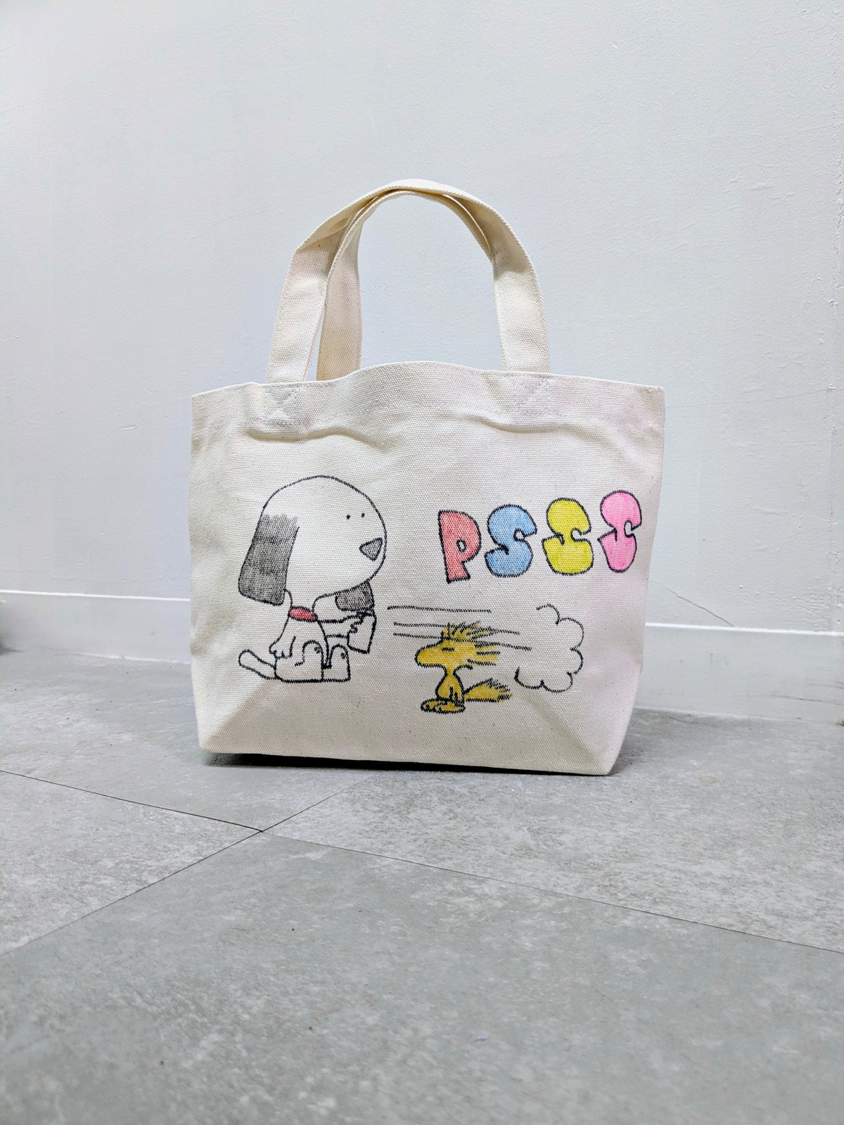 Psss Drawing Hand Drawing Canvas Tote Bag