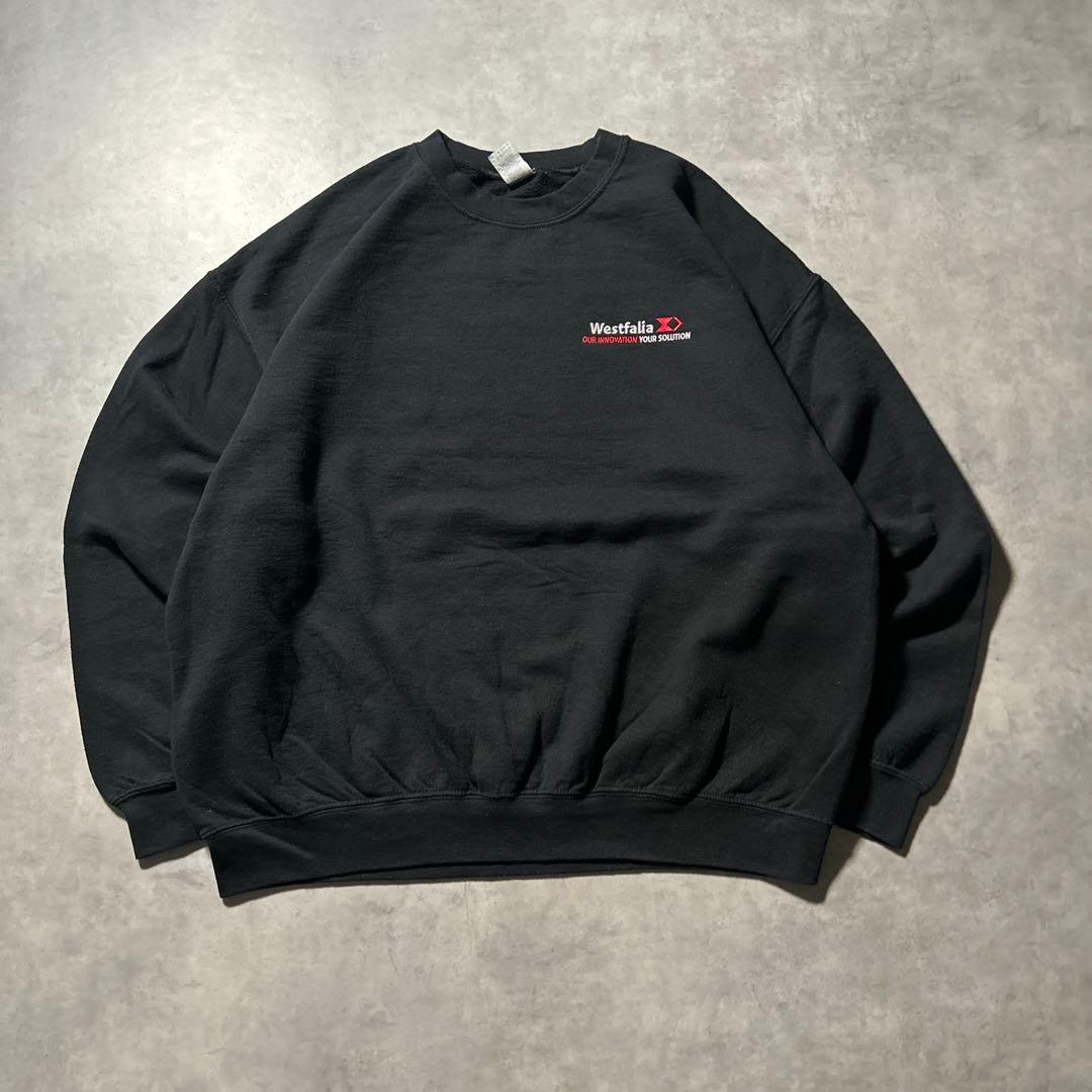 GILDAN Westfalia ワンポイントロゴ 刺繍 企業 スウェットシャツ