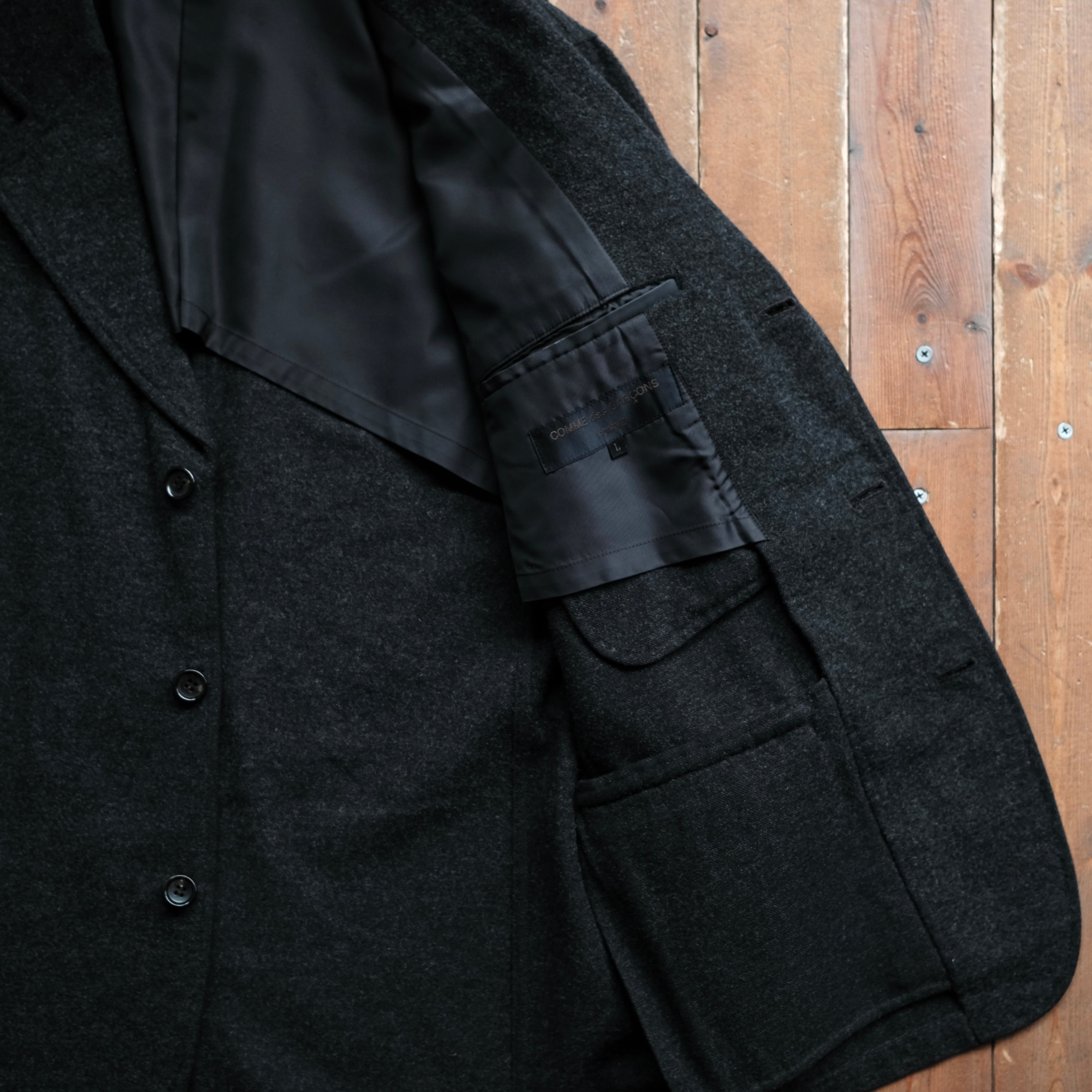 COMME des GARCONS HOMME 田中期 99AW COTTON/WOOL TAILORED JACKET