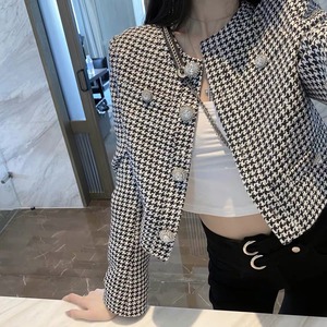 plover pattern mini jacket