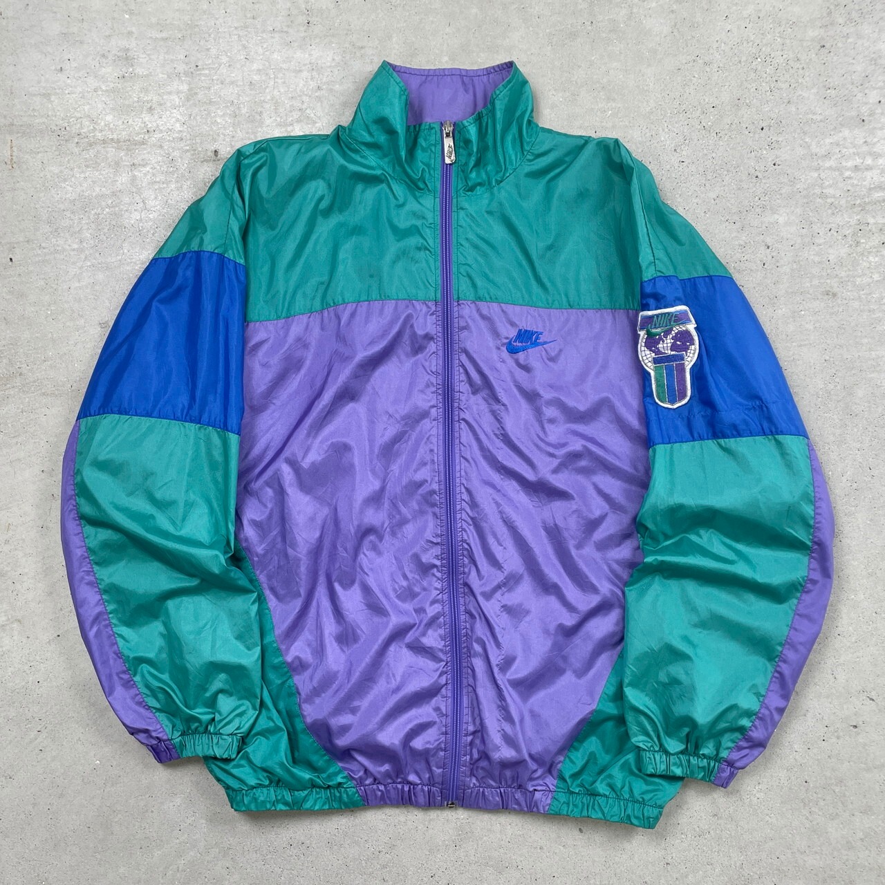 90年代 NIKE INTERNATIONAL ナイキ 銀タグ ナイロンジャケット メンズL 