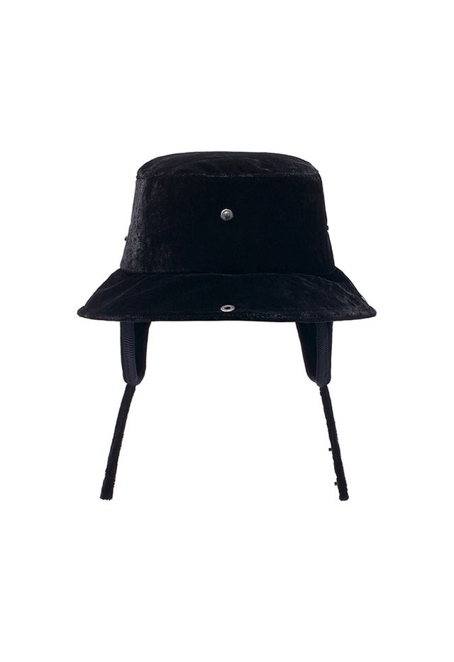 [OPEN YY] DETACHABLE EAR FLAP BUCKET HAT, BLACK 正規品 韓国ブランド 韓国通販 韓国代行 韓国ファッション オープン ワイワイ 日本 店舗