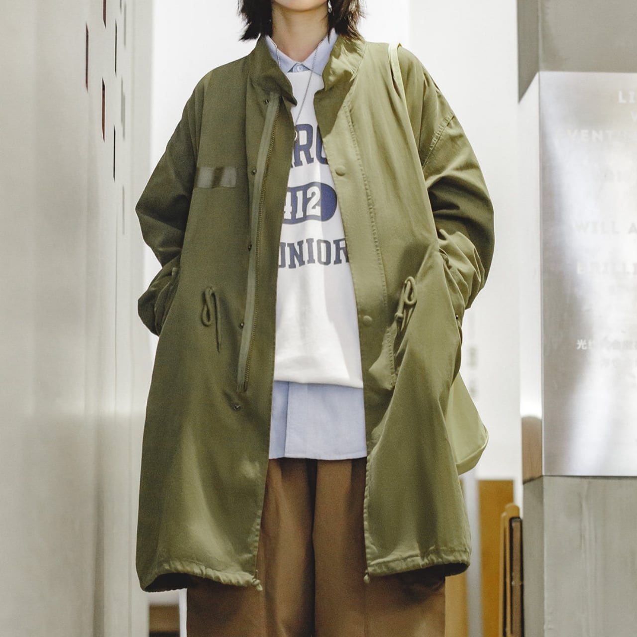 M65フィッシュテールトレンチコート A02053