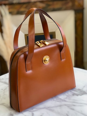 CELINE セリーヌ　スターボール　ハンドバッグ　ブラウン　vintage　ヴィンテージ　オールドセリーヌ　hafrmi