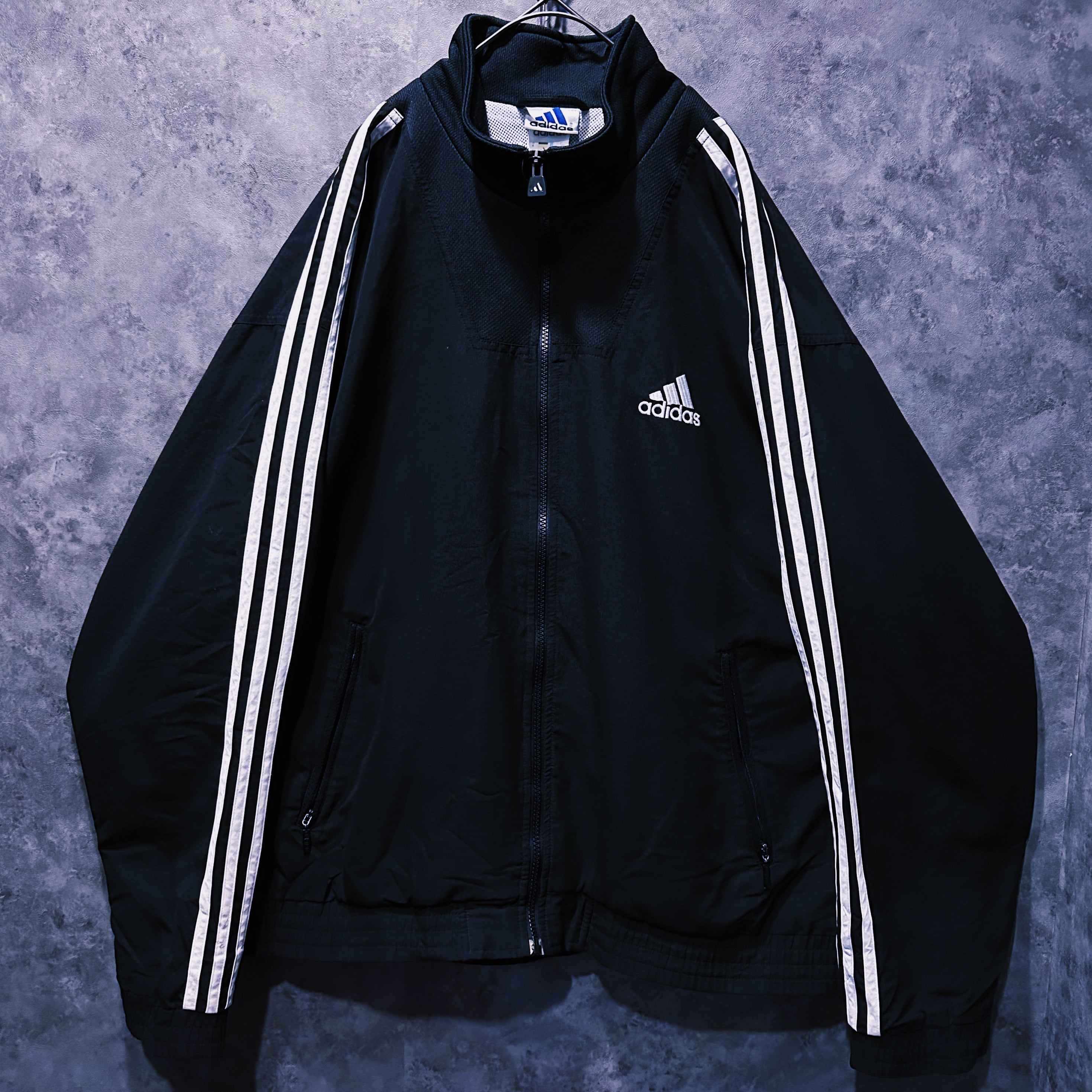 【 doppio】90's vintage "adidas" three stripe design track jacket