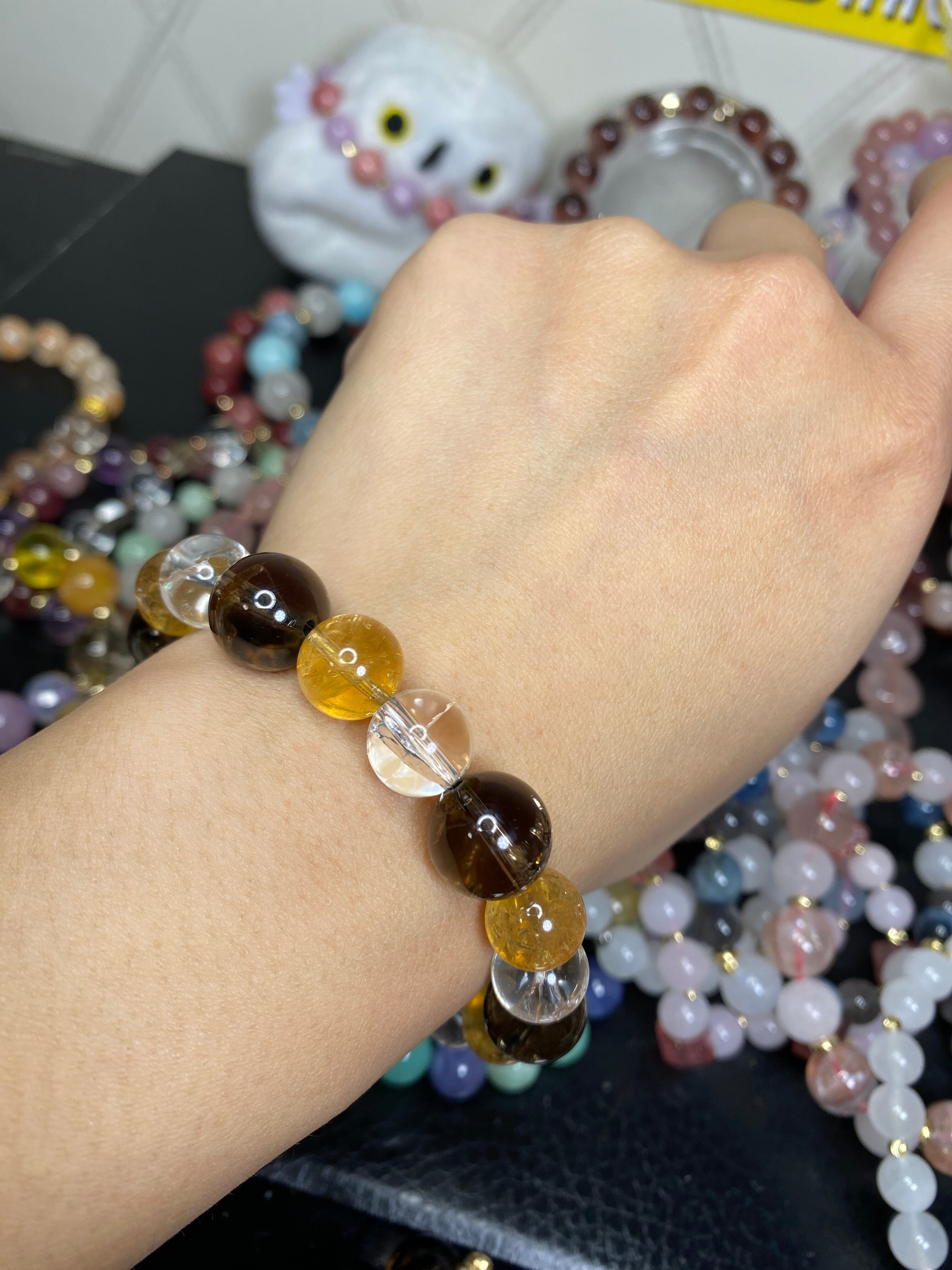 スモーキーアイリスクォーツ×アイリスクォーツ×シトリン | stonebrace7