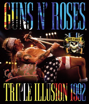 NEW GUNS N' ROSES TRIPLE ILLUSION 1992: 3RD EDITION   1BLURAY 　Free Shipping