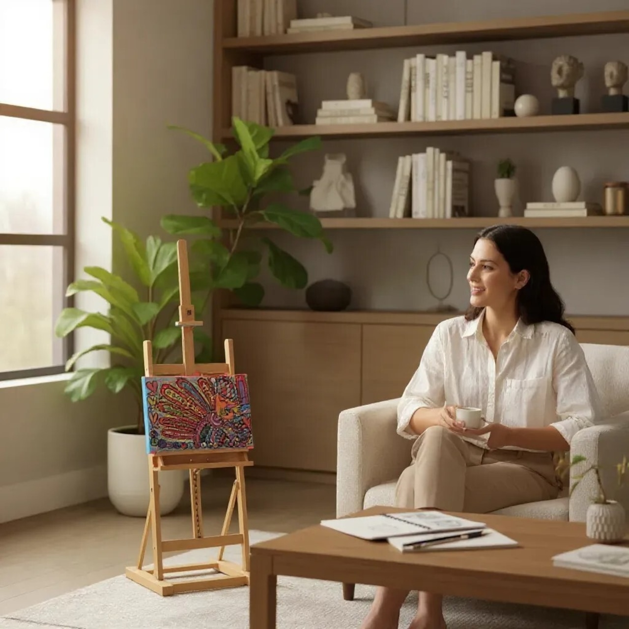 pipiキャンバス とりちゃんと太陽