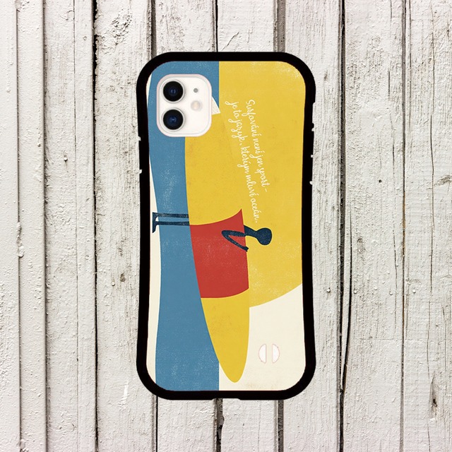 iPhoneケース サーフ 北欧レトロポップ｜レトロサーフ風スマホケース NOR061
