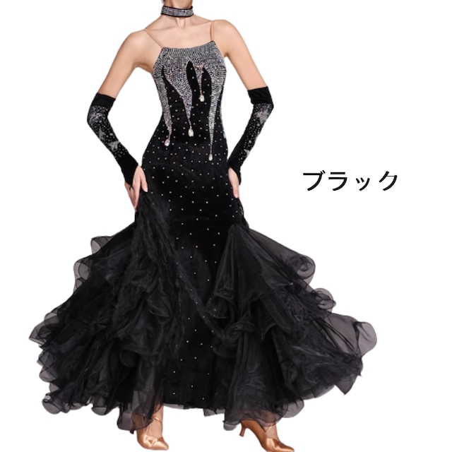 キャミストラップ フリルスタンダードドレス ds0175