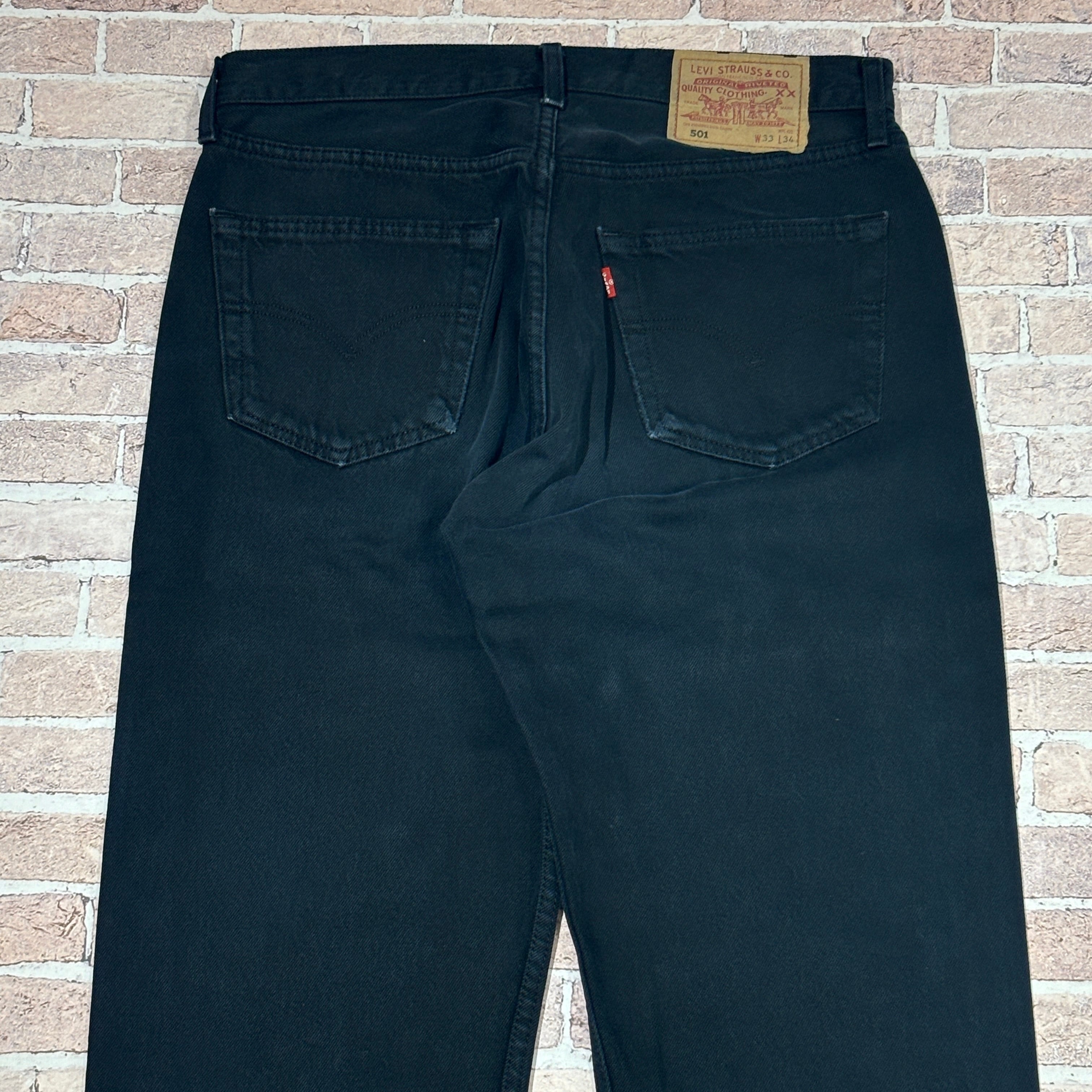 LEVI'S 501 BLACK DENIM PANT 実寸W32 L30 | safarionline