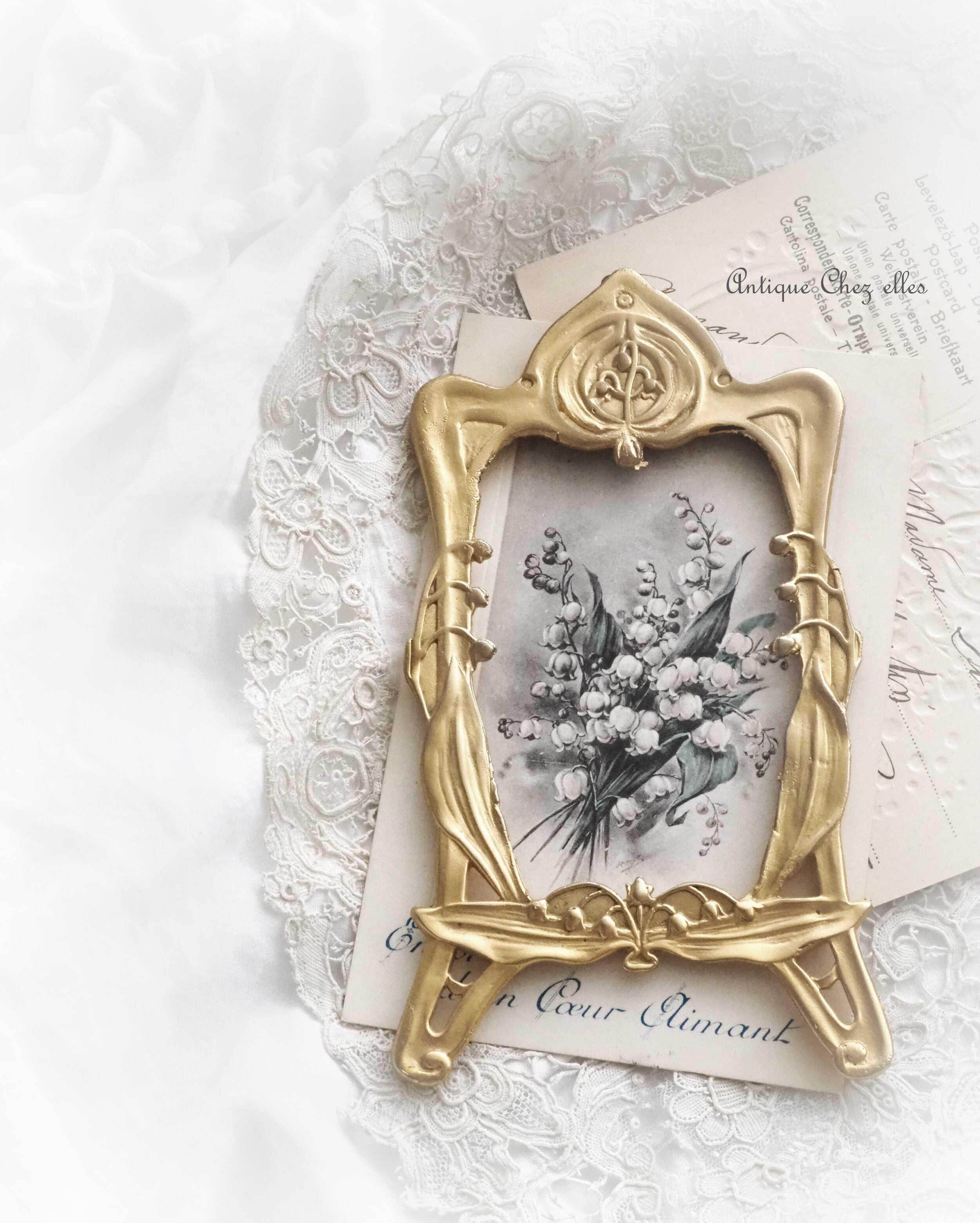 P1：19世紀フランスアンティークオルモルオーナメント装飾パーツローズ