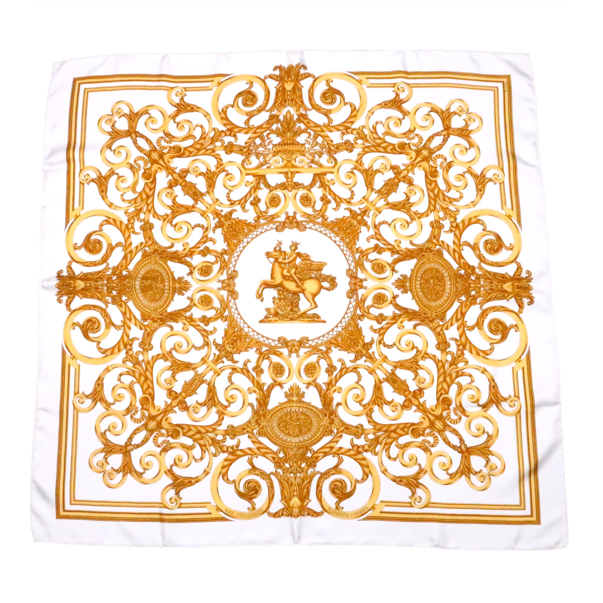 エルメス HERMES/スカーフ カレ90 チュイルリー公園 LES TUILERIES