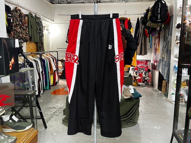 SAPEur × FR2 TRACK PANT BLACK/RED MEDIUM 96320