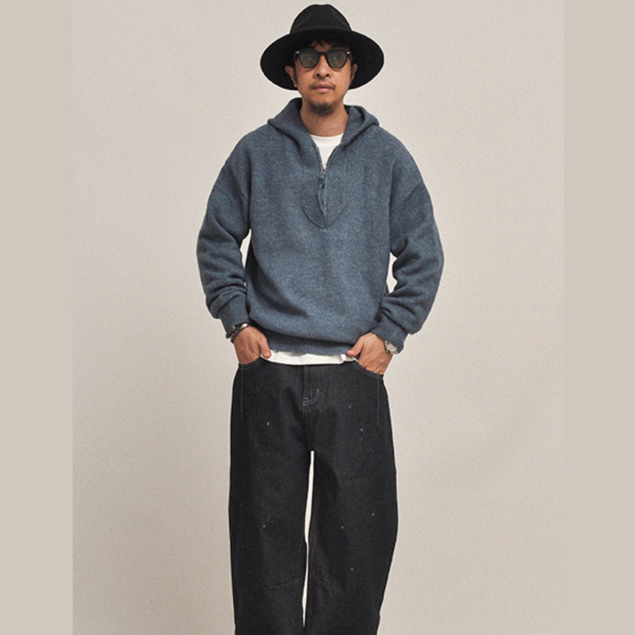 レイジーチェーン ジップフードニット A2001 - 10