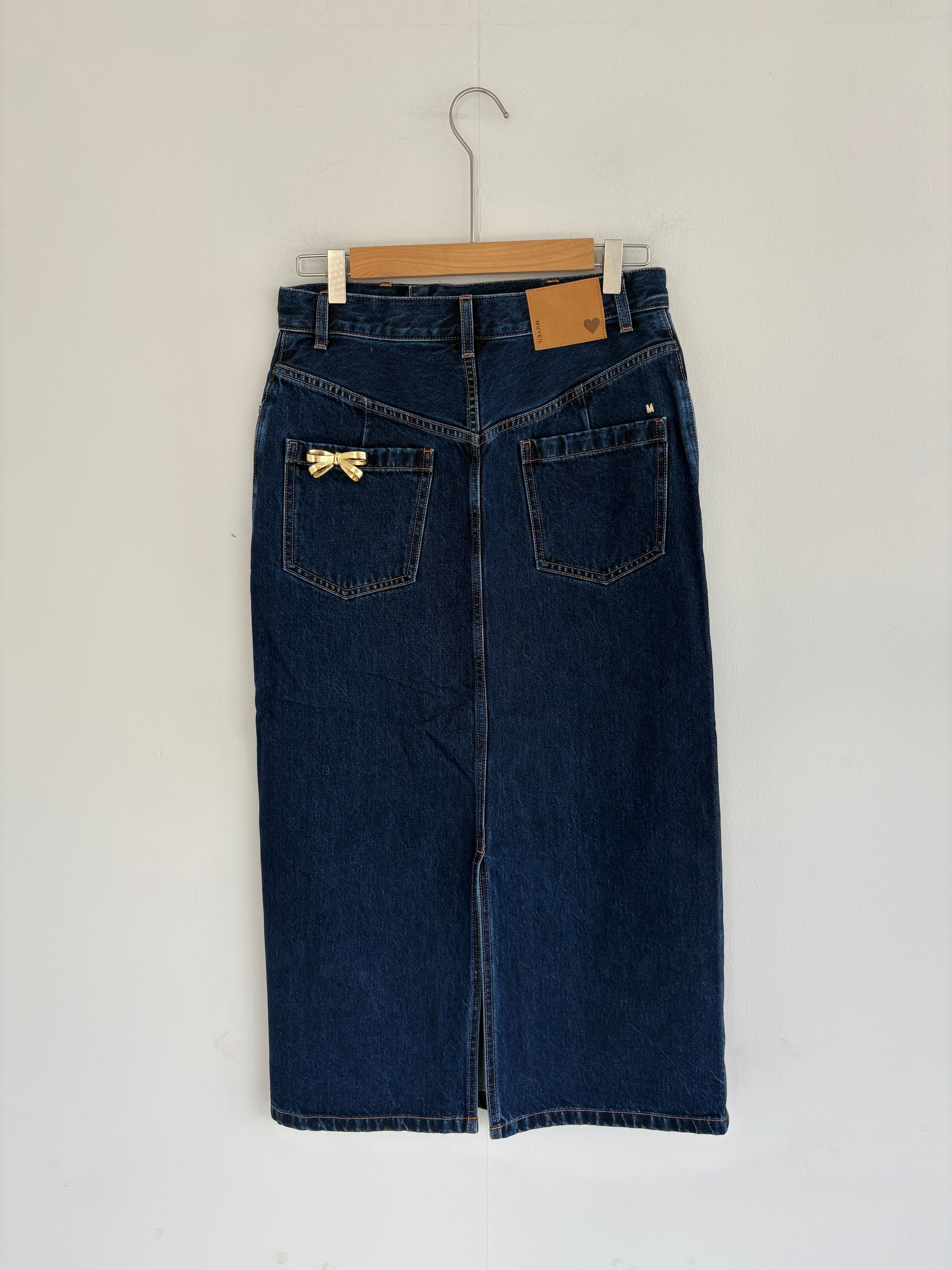 MUVEIL リボンパーツ付デニムスカート MA262FS003 | KOKO