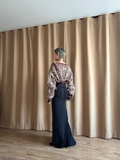 chocolate nordic pattern remake knit cardigan-5074-11