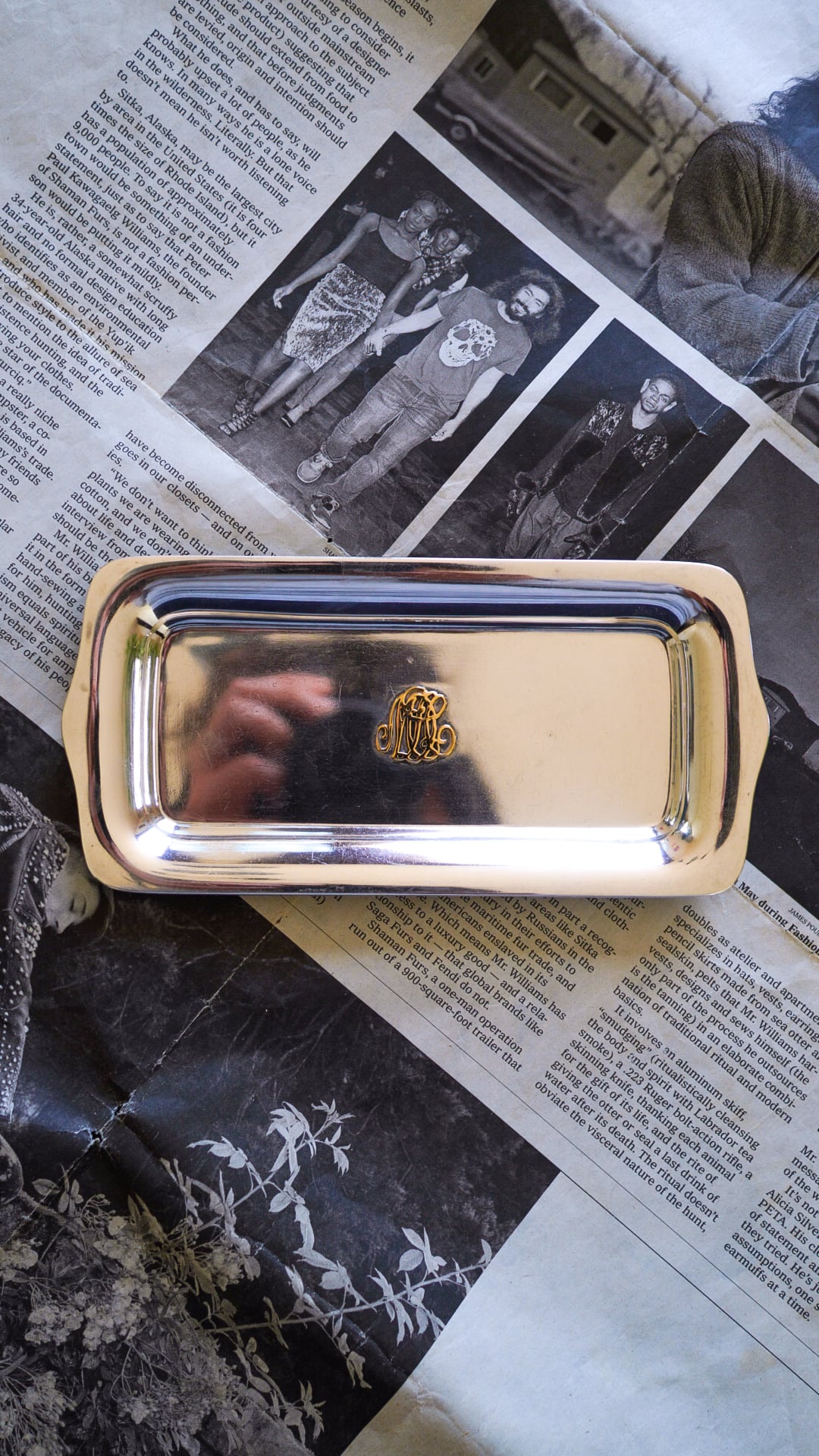 【1920s】TIFFANY&Co. ティファニー シルバー ドレッサー トレイ《シルバー925 K14 イエロー ゴールド コンビ 小物置き ヴィンテージ アンティーク オールド》