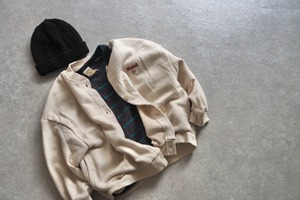 【soybean】ボーダールーズTシャツ［長袖］チャコールグレー 90〜130cm