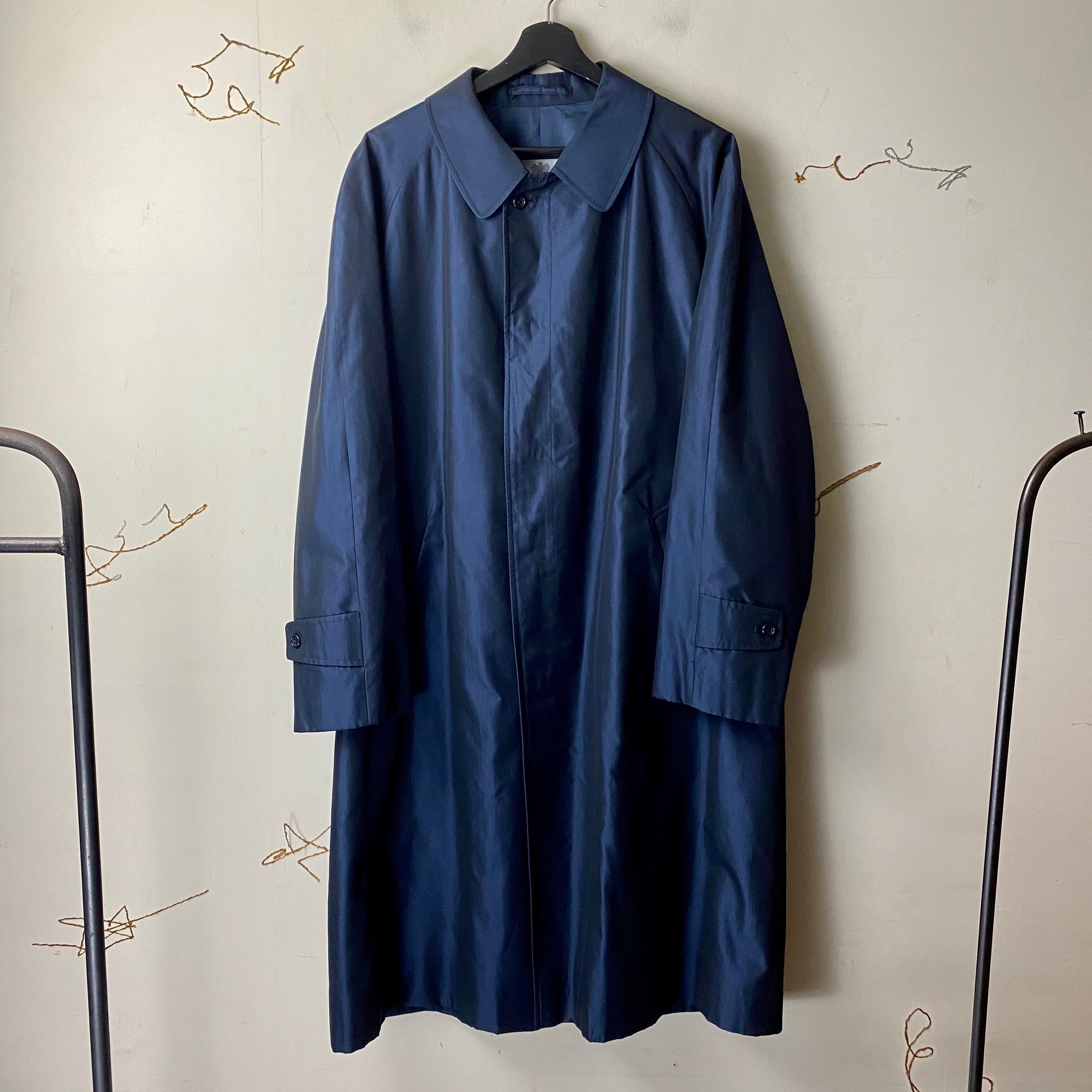 vintage AQUASCUTUM silk balmacaan coat “aqua5” | NOIR ONLINE